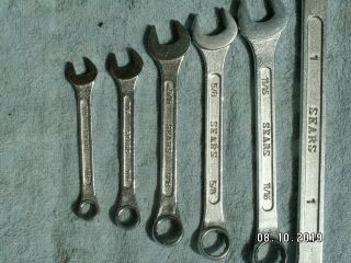 VINTAGE SEARS 6 PC FORGED COMBO WRENCHES JAPAN 2