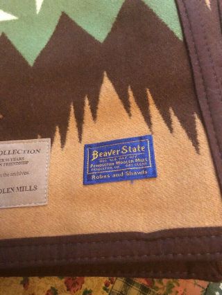 PENDLETON Beaver State Wool BLANKET Robes And Shawls 64 x 80 Looks 3