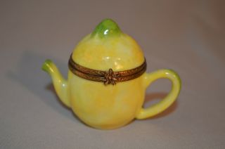 Vintage Limoges French Figural Trinket Box – Lemon Teapot