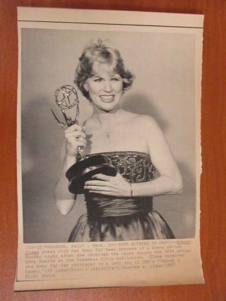 Vtg Ap Wire Press Photo Emmy Winner Sharen Gless For Cagney & Lacey 9/20/87