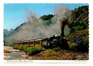 The Last Of The Narrow Gauge Trains Postcard Colorado Between Durango Silverton