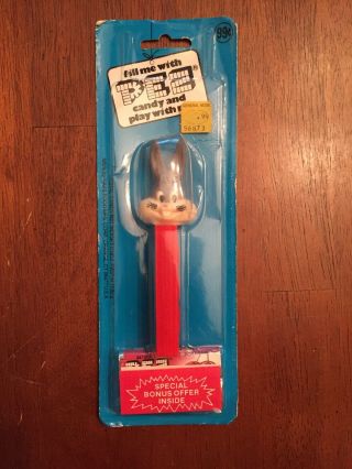 Vintage Looney Tunes Bugs Bunny Pez Dispenser With No Feet Red Stem