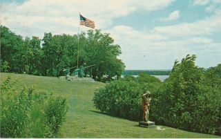 View Of Black Hawk Sauk Chief Burlington Ia Vintage Photo Postcard