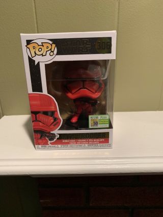 Sdcc 2019 Sith Trooper Funko Pop With Official Sticker In Hand