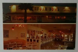 Arizona Vintage Postcard Sugar Bowl Ice Cream Parlor Restaurant Scottsdale Az