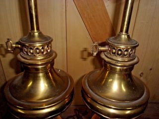 Vintage Stiffel brass table lamp heavy 4