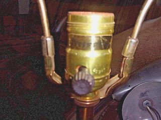 Vintage Stiffel brass table lamp heavy 8
