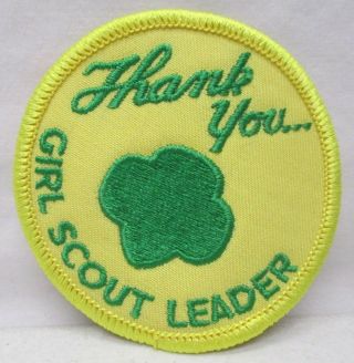 Girl Scout Embroidered Patch Leader Thank You
