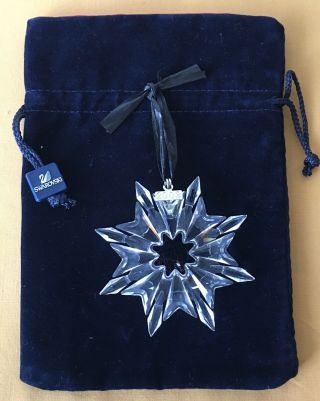 2003 Swarovski Christmas Crystal Star Snowflake No Box Small Chip