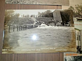 25 1907 - 10 Lake View Ohio Indian Lake Stubbs Landing Some Real Photo Postcards 2