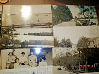25 1907 - 10 Lake View Ohio Indian Lake Stubbs Landing Some Real Photo Postcards 7