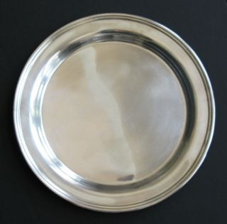 Kirk Stieff Pewter 11.  75 Inch Round Serving Tray Platter