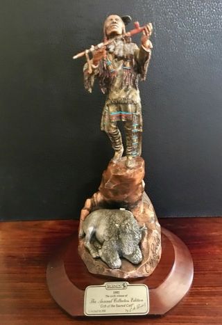 Rare 1995 Legends Sculpture " Gift Of The Sacred Calf " C.  A.  Pardell.