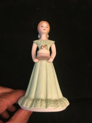 Enesco Birthday Growing Up Girls 11 Year Old Figurine 1982