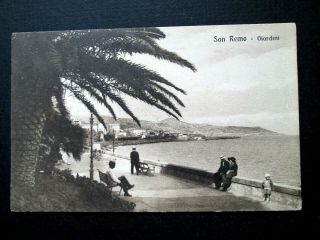 San Remo,  Sanremo,  Giardini,  Gardens - Interesting Scene,  People (1923)
