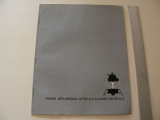 Vintage Grumman Lunar Module Transgraphic Brochure Nasa Apollo Project Lem Moon