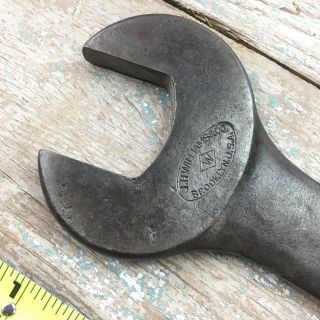 Vintage J.  H.  WILLIAMS & CO Check Nut Wrench,  Open - End Wrench,  636,  Brooklyn USA 3