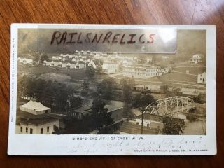Rppc Cass,  West Virginia,  Wv,  W.  Va.  Bird’s Eye View Sepia Real Photo C.  1910