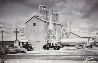 Hay Mill W.  J.  Small Co.  Windsor Colorado Real Photo Postcard 1940 