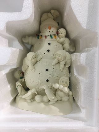 Snowbabies Christmas Snowman Danbury Dept 56 Box.  Rare 10” Tall