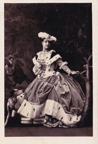 Carte De Visite Cdv Vintage 1860 Camille Silvy Of Adelina Patti Opera