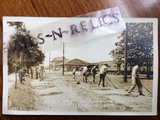 Rppc Prisoners On Street Hattiesburg,  Miss.  C.  1910