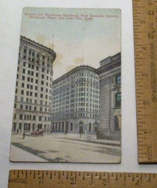 Boston And Newhouse Buildings,  Salt Lake City,  Utah - Post Card