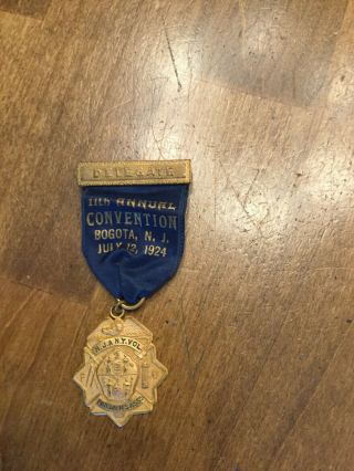 Fire Department Vintage Convention Badges & Ribbons Bergen County Jersey 5