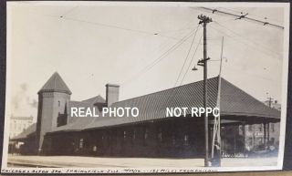 1914 Springfield Illinois Il Railroad Depot,  Funeral Undertaker 12 Real Photos