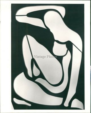 1987 Press Photo Art Morris Hoffman Artwork Matisse Mirror Woman Beauty 8x10