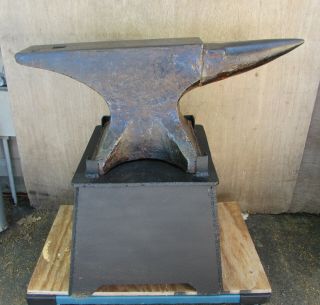 American Wrought Blacksmith Anvil Circa 1899 - 1910,  Well.  240 lbs 2