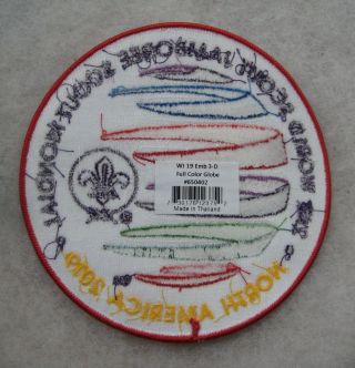 Boy Scout 2019 World Jamboree 3D Jumbo Round Crest Emblem Jacket Patch 2