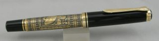 Pelikan M900 Toledo Vermeil Fountain Pen - 18ct Nib - 1980 ' s - W.  Germany 4