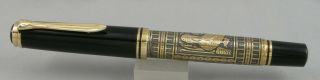 Pelikan M900 Toledo Vermeil Fountain Pen - 18ct Nib - 1980 ' s - W.  Germany 6