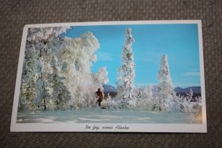 Vintage Postcard Ice Fog,  Scenic Alaska