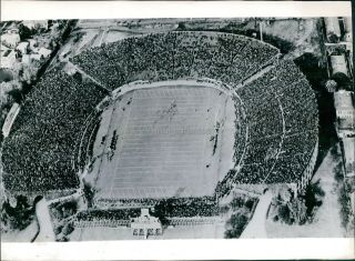 1941 Orleans La Aerial View Stadium Sugar Bowl Crowd Sports Photo 8x10