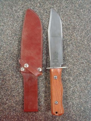 Wilkinson Sword London England Bowie Knife W/ Leather Sheath