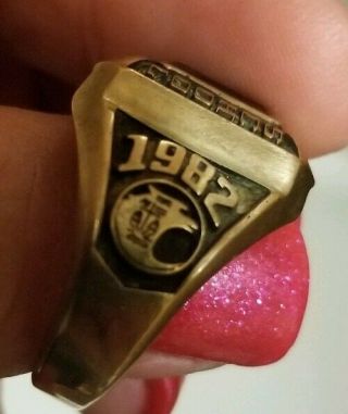 10k Gold Vintage Class Ring From Bishop Egan High School In Levittown,  Pa.