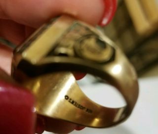 10K Gold Vintage Class Ring From Bishop Egan High School in Levittown,  PA. 4