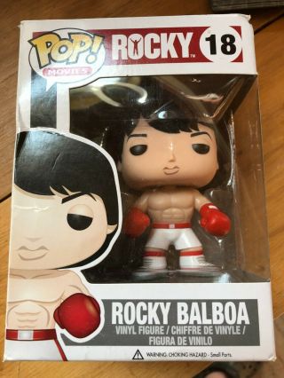Funko Pop Rocky Balboa 18 Vaulted/rare,  Not,  Ships In Hard Stack Protector