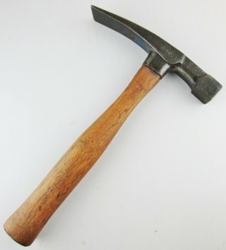 Vintage Bricklayer Masonry Hammer W/wood Handle Stamped 16oz. ,  Prospector Tool