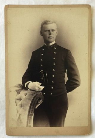 1880s U.  S.  Naval Academy Navy Midshipman Fred H.  Low Esq - Photo By F.  M.  Zuller