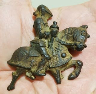 Antique Detailed Knight On Horse Collectible