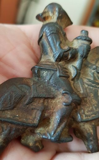 Antique detailed Knight on horse collectible 6