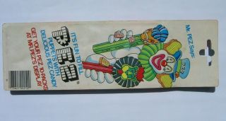 vintage PEZ starry candy 10 pack,  in bubble card 2