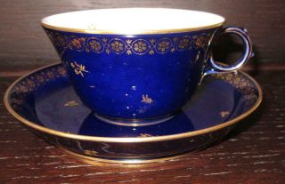20th Century Sevres French Porcelain Cup & Saucer Ex Harold Wilson / De Gaulle 6