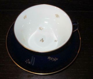 20th Century SEVRES French Porcelain Cup & Saucer EX HAROLD WILSON / DE GAULLE 6 2