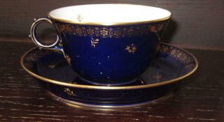 20th Century SEVRES French Porcelain Cup & Saucer EX HAROLD WILSON / DE GAULLE 6 4