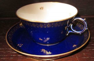 20th Century SEVRES French Porcelain Cup & Saucer EX HAROLD WILSON / DE GAULLE 6 6