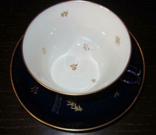 20th Century SEVRES French Porcelain Cup & Saucer EX HAROLD WILSON / DE GAULLE 6 7